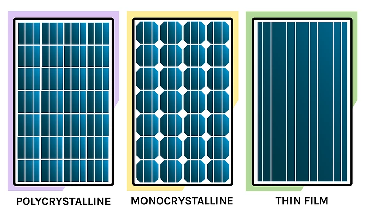 types of solar panels