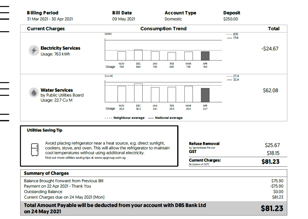 solar interview electricity bill