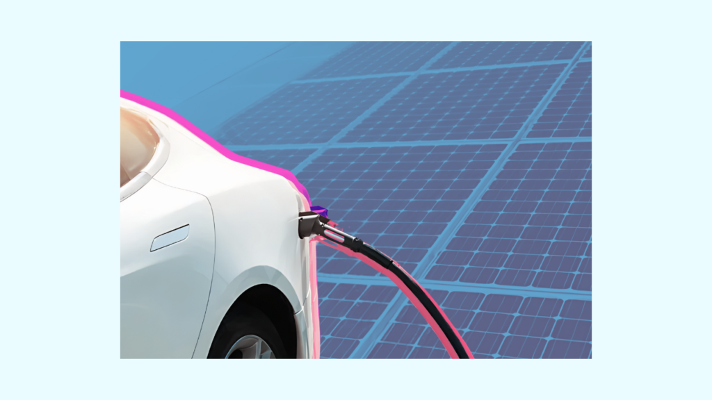 solar panel and electric vehicle